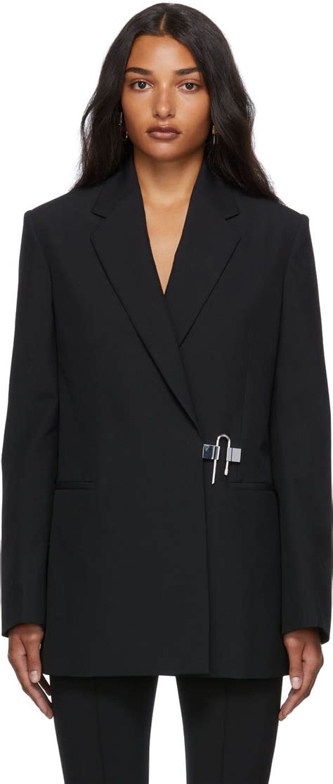 givenchy padlock blazer|Givenchy wool jacket.